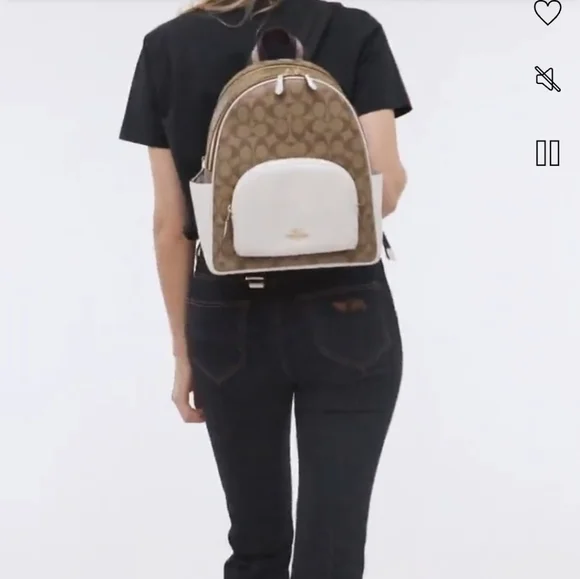 New! Court Backpack In Signature Canvas (Bright Violet) - Picture 5 of 9